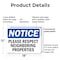 Signmission Please Respect Neighboring Properties, 18 in W x Rectangle, Plastic OS-2PACK-NS-P-1218-L-17568 - alternate 4